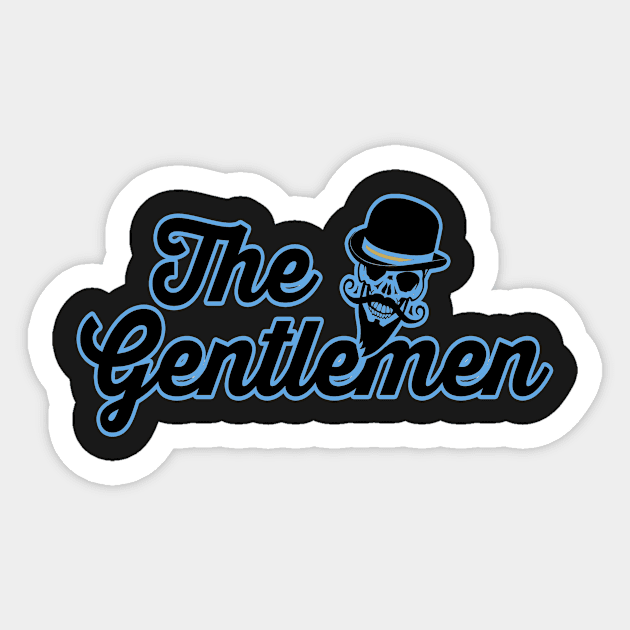 Gentlemen Blue Sticker by bkhansen93